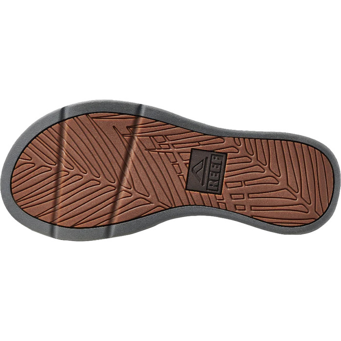 2024 Reef Chanclas Santa Ana Para Hombre Ci5835 - Gris / Fuego